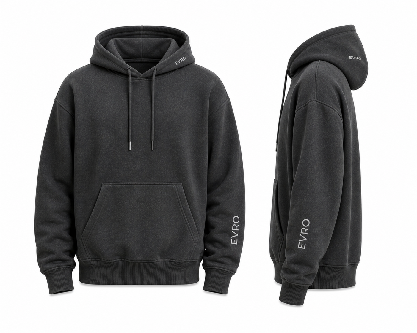 Luxe Fleece Hoodie Charcoal