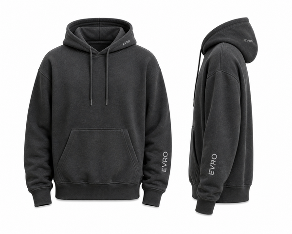 Luxe Fleece Hoodie Charcoal