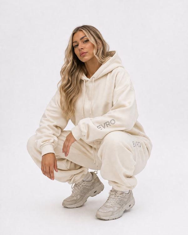 Luxe Fleece Hoodie Bone