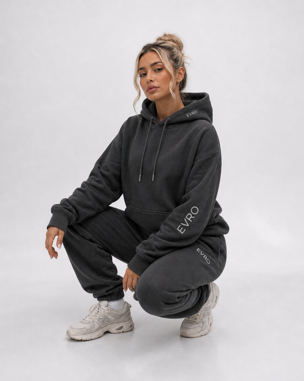Luxe Fleece Hoodie Charcoal
